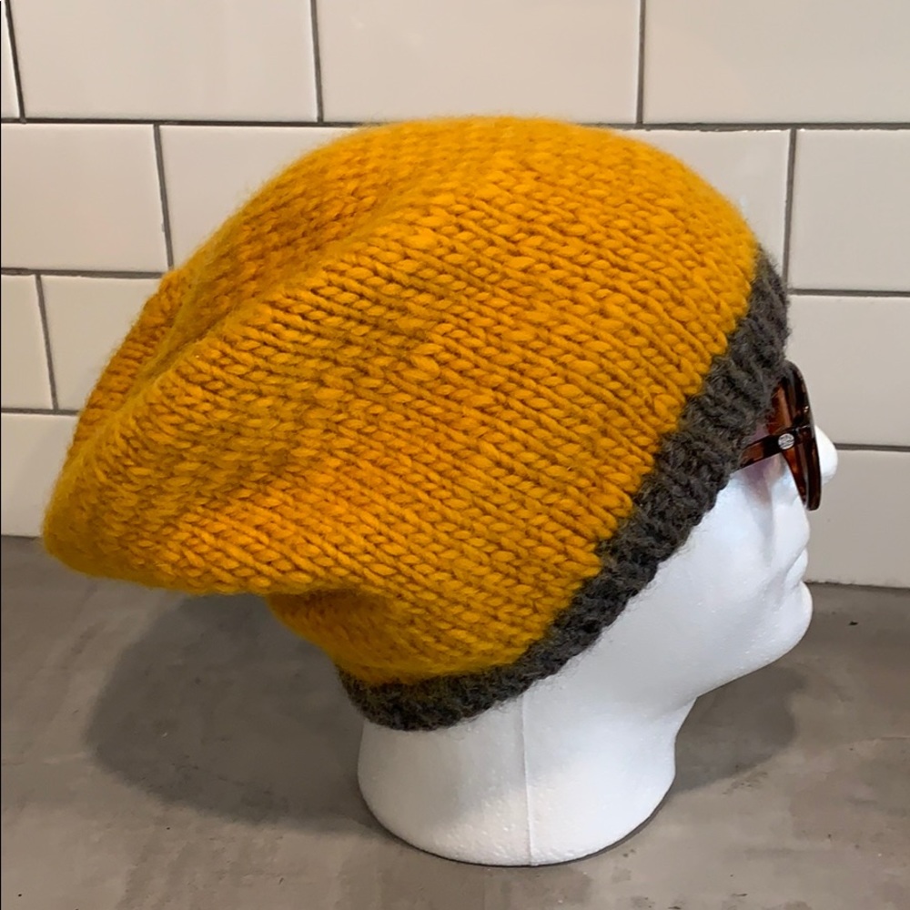 Beanie hat handmade 100 wool unisex